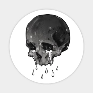 crying skull Magnet